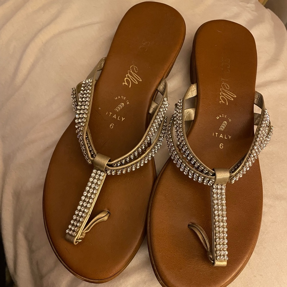 Toscanella Italy jeweled sandals